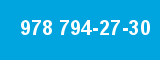 978 794-27-30 978 794-27-30